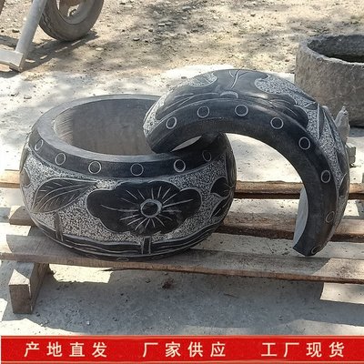 古建筑石雕柱墩廠家加工 拋光空心石柱墩 室內外裝修柱頂石